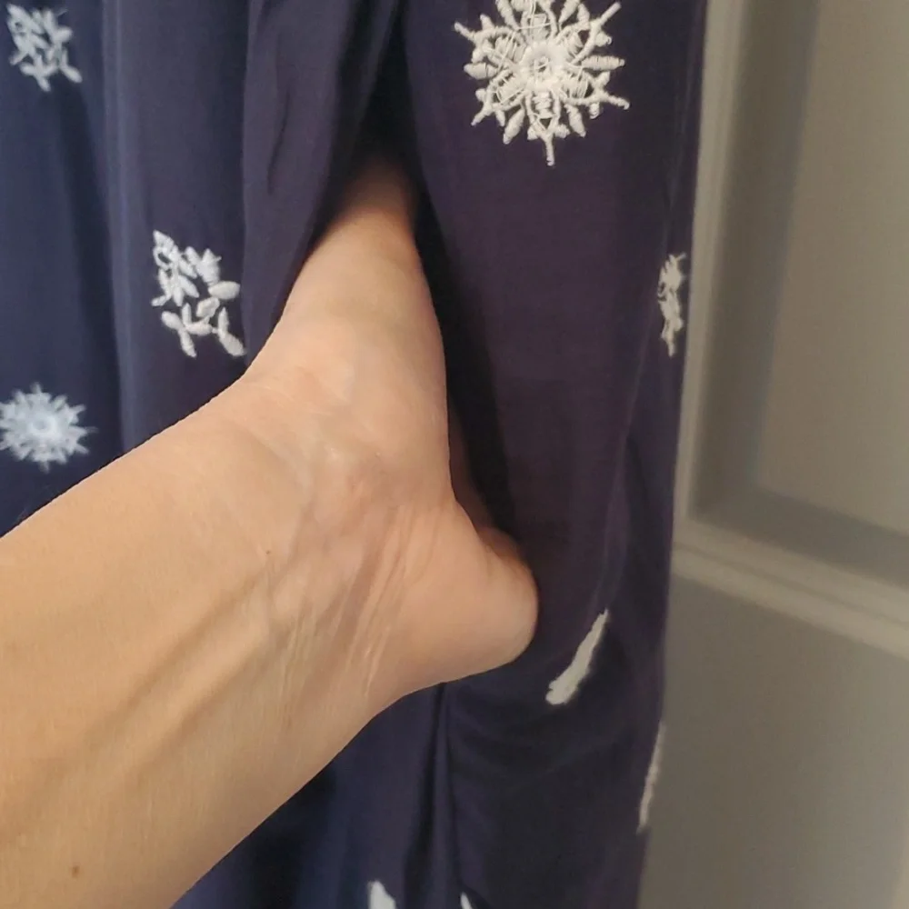 Gretchen Scott, Big Love Maxi Dress, Navy Blue, Size M - Picture 8 of 12